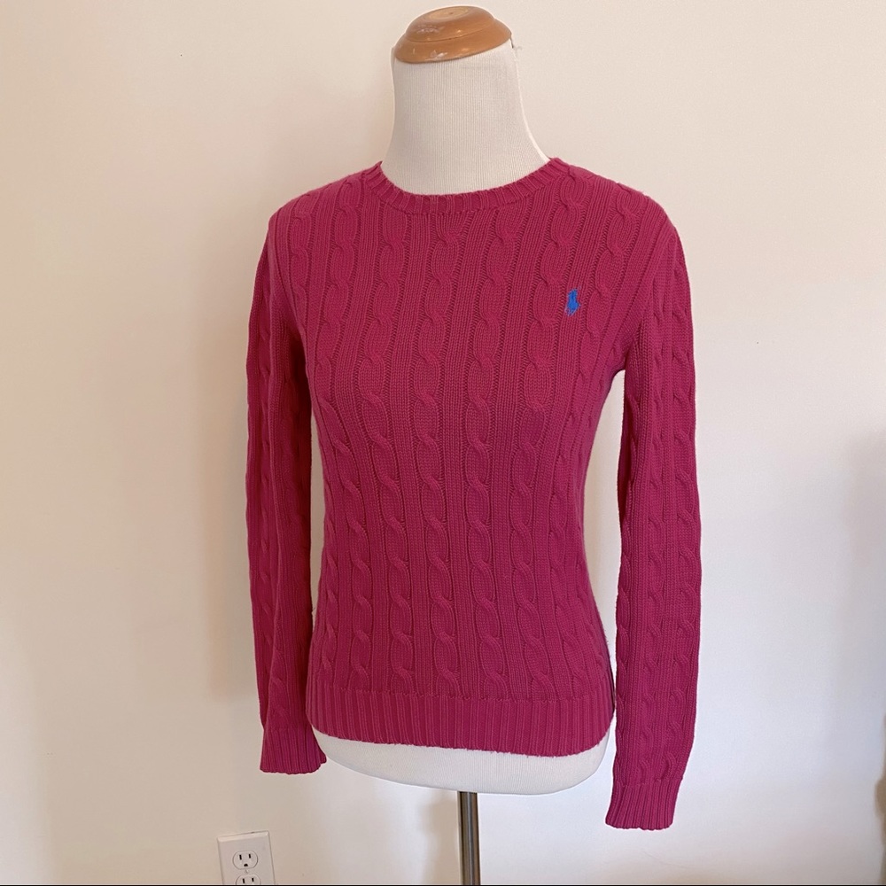 Ralph Lauren Fuchsia Cotton Sweater